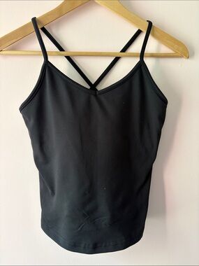 Y2K shiva Shakti black cropped yoga tank top S